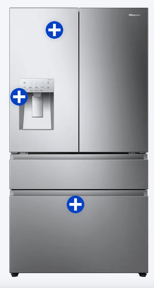 Hisense HRM260N6TSE 4-Door Refrigerator