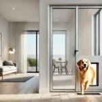 Sliding Doors with Dog Doors Built-In