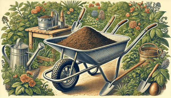 Wheelbarrow - One of the 20 most common gardening tools