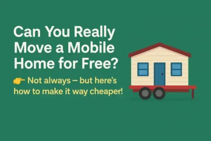 how to move a mobile home for free