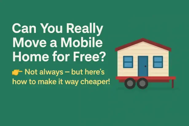 how to move a mobile home for free