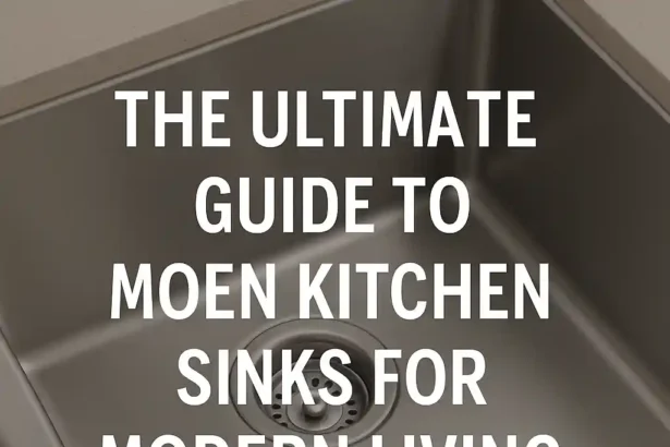 Moen Kitchen Sinks