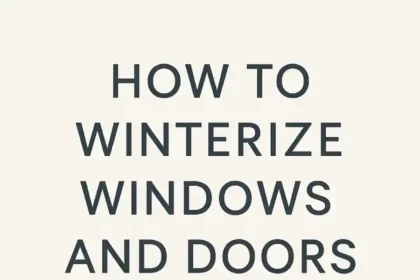 how to winterize windows and doors