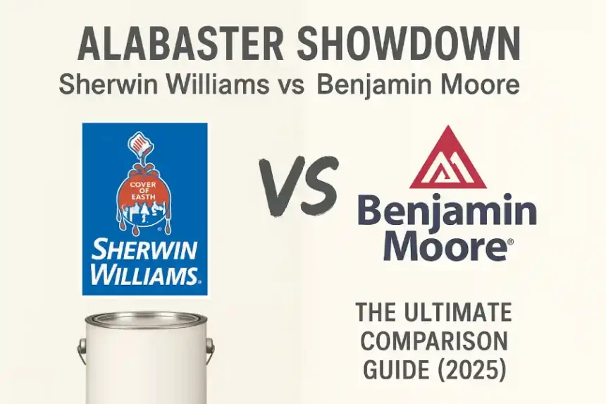 sherwin williams alabaster vs benjamin moore alabaster